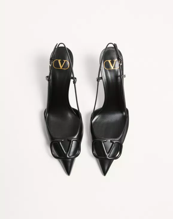 Valentino Vlogo Signature Calfskin Slingback Pump 80 Mm / 3.15 In. - Image 5